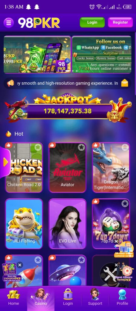 98PKR Game APK Downlaod